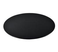 [neu.haus] Tableau de Table Bureau Chevet Table de Jardin en Verre Trempé ESG Noir Bords Polis Meuble DIY Épaisseur 8 mm Diamètre Ø 40 cm Noir G