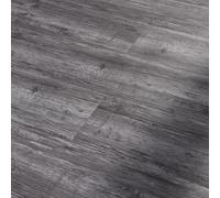 NEU.HOLZ Revêtement de Sol Adhésif Lames Laminées PVC Vinyle Effet Naturel Compatible au Plancher Chauffant 7 Pièces 0,975 m² Night Oak Chêne Noir