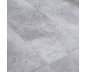 NEU.HOLZ Revêtement de Sol Vinyle SPC Système à Clipser Résistant á l'eau Antidérapant Extrêmement Durable Isolation aux Bruits Cuisine Salle de Bains 10 Planches 1,86 m² Gris Effet Béton