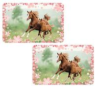 Neu Lot de 2 sets de table en forme de cheval (ARJ035365) Multicolor L