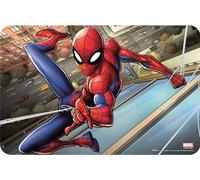 NEU Set de table compatible avec Spiderman - Sous-main de table - Rouge/Bleu - 1 pièce - 16.5" x 11" - Lavable en machine