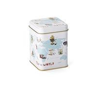 NEu Teemando® Tea around the World Boîte carrée 100 g avec couvercle 9,8 x 6,5 x 6,5 cm