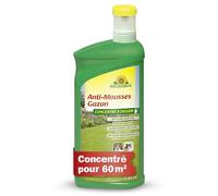 Neudorff Anti-Mousses Gazon Concentré - Détruit la mousse dans le gazon avec des effets rapides et visibles en quelques heures, 1 litre