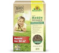 Neudorff Azet Engrais pour gazon pour 50 m² avec effet longue durée de 6 mois - Idéal pour le printemps et l'été - Pour une pelouse dense, verte et résistante, 2,5 kg