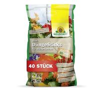 Neudorff Azet Lot de 40 bâtonnets d'engrais Bio avec mycorhizes pour Plantes à Fleurs pour de Nombreuses Fleurs colorées avec Effet immédiat et à Long Terme