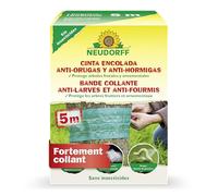 Neudorff Bande Collante Anti-Larves et Anti-Fourmis - Protège les arbres fruitiers et ornementaux contre les nuisibles qui grimpent le long du tronc, 5m