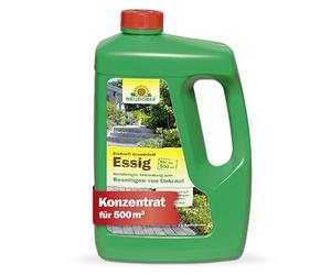 Neudorff BioKraft Concentré de vinaigre de base - Désherbant 100 % naturel pour 500 m² de surfaces fixées telles que les chemins et les terrasses, 3 litres