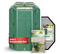 Neudorff Ensemble composteur Thermique - Accélérateur de Compost et Grille de Souris pour Un compostage Rapide des déchets de Jardin et de Cuisine