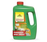 Neudorff Finalsan Désherbant Polyvalent Concentré, 2,5 l - Élimination des mauvaise herbes, Désherbant concentré total pour massifs, rosiers, arbres, arbustes et anti-mousse
