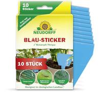 Neudorff Lot de 10 Autocollants Bleus pour Lutter Contre Les Thrips et Autres nuisibles Volants Facilement et efficacement avec des Tableaux Bleus. sans Odeur, sans Insecticide