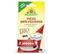 Neudorff Piège Anti-Fourmis prêt à l’Emploi - Produit Anti Fourmis Puissant pour Maison et extérieur, Action ciblée sur la fourmilière, 2 pièces