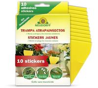 Neuddorff Sticker Jaune, 10 Pièces - Pièges Jaunes, Protection des Plantes Contre Les Insectes, Anti-Insecte Jardin, Pièges Collants Jaunes, Protège Plantes Intérieures, Attrape-Mouches adhésif