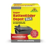 Neudorff Sugan Rattenköder Depot - Ratten Köderstation - Ideal pour Feuchräume