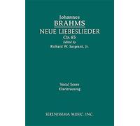 Neue Liebeslieder, Op.65: Vocal Score Paperback Book By Johannes Brahms