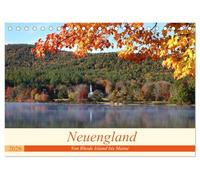 Neuengland - Von Rhode Island bis Maine (Tischkalender 2026 DIN A5 quer), CALVENDO Monatskalender: Der Kalender führt sie u.a. nach Boston, zu kleinen ... Landschaften New Hampshires und Vermonts