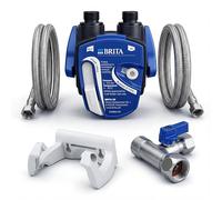 Neues Wasser Group Brita Kit d'installation pour Filtre à Eau sous-évier : tête de Filtre adaptée pour P3000 / C300 / C500 + tuyaux, Adaptateur de Valve d'angle, Support Mural.