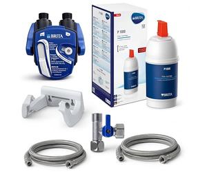 Neues Wasser Group Ensemble De Filtres À Eau Sous Évier - Cartouches De Filtre À Eau Brita, Filtre Mural Brita P1000, Tuyau Flexible, Adaptateur De Valve D'angle