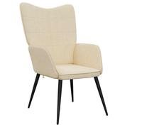 ""NEUF 2026"" CHIC Chaise de relaxation SWEETY Max. charge 110 kg Crème Tissu 61x70x96.5 cm FF5034