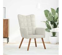 ""NEUF 2026"" CHIC Chaise de relaxation, SWEETY, Max. charge 110 kg, crème velours 61.5x69x95.5 cm FF5310