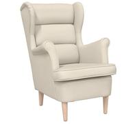 ""NEUF 2026"" CHIC Chaise simple SWEETY Fauteuil de salon 1 PLACE blanc 74x84x100 cm lin FF4740