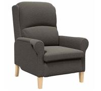 ""NEUF 2026"" CHIC Chaise simple, SWEETY, Fauteuil de salon, 1 PLACE, Gris foncé 76x94x102 cm tissu, Sharpa FF4888