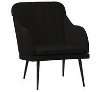 ""NEUF 2026"" CHIC Chaise simple, SWEETY, Fauteuil de salon, 1 PLACE, Noir 63x76x80 cm Velours FF4717