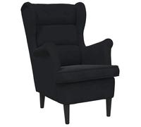 ""NEUF 2026"" CHIC Chaise simple, SWEETY, Fauteuil de salon, 1 PLACE, noir velours 74x84x100 cm FF4579
