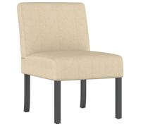 ""NEUF 2026"" CHIC Chaise simple SWEETY Fauteuil de salon 1 PLACE sans accoudoirs crème tissu 48x64x72 cm FF4627