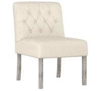 ""NEUF 2026"" CHIC Chaise simple, SWEETY, Fauteuil de salon, 1 PLACE, sans accoudoirs lin design de boutons 48x64x72 cm FF4632