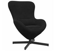 ""NEUF 2026"" CHIC Chaise simple SWEETY Fauteuil œuf 1 PLACE Pour salon Noir 63x73x90 cm Velours FF4867