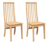 ""NEUF 2026"" CHIC Chaises à manger, SWEETY, pour cuisine, lot de 2, bois massif caoutchouc 41x48.5x101 cm CCC1156