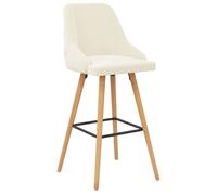 ""NEUF 2026"" CHIC Chaises de bar, SWEETY, Tabourets HAUTE, Set de 2, crème velours 48x55x106 cm CCC1377
