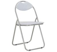 ""NEUF 2026"" CHIC Chaises pliantes à manger 6 pcs SWEETY SIEGE CUISINE blanc similicuir 44x43x80.5 cm CCC2822