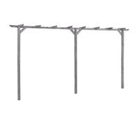 Neuf& 238 Voûte de jardin Stable - vidaXL - Pergola de jardin Gris 400x40x205 cm Bois de pin imprégné 25.6 kg