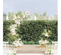 Neuf& 356 Voûte de jardin Stable - vidaXL - Arche de mariage simple Doré 220 x 45 x 200 cm Acier 3.55 kg