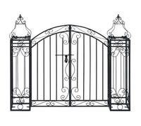 Neuf& 963 Voûte de jardin Stable - vidaXL - Portillon ornemental de jardin Fer forgé 122x20 5x100 cm 11.3 kg