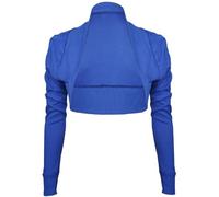 Neuf À Manches Longues Femmes Bolero Femmes Court Cardigan Extensible Haut Boléro - Bleu Roi, Femme, EU 36-38