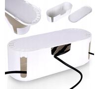 Vilde - Boîte de rangement pour câbles - 32x12x11,5 cm - Pratique, durable - Blanc