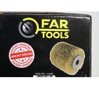 Far Tools – Brosse fil laitonné – Ø 120 mm L 100 mm – 0,3 mm – pour REX120C et REX200