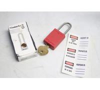 Master Lock Cadenas de consignation Zenex – Anse en métal 35 mm