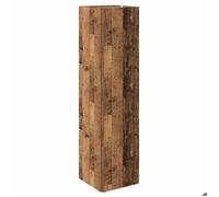 NEUF Commode Cabinet de rangement élégant - Grande espace - Armoire d'angle vieux bois 33 x 33 x 132cm ,Bois d'ingénierie FR00_8043