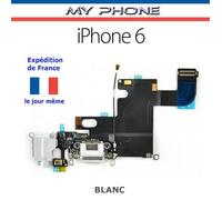 Neuf_Connecteur de CHARGE pour APPLE IPHONE 6 BLANC + Microphone + Antenne Dock Port micro USB Nappe Flex