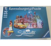 Neuf Dans Film : Ravensburger Silhouette Puzzle Skyline New York 1158 Pièces