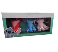 Neuf Disney Stitch Peluche Porte-Clés 3pk Peluche Jouet - Stitch, Ange Et Leroy