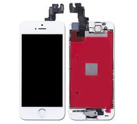 Neuf Écran Lcd Prémonté + Vitre Tactile Avec Châssis Bouton Menu Caméra Pour Iphone 5 Se Blanc + Outils