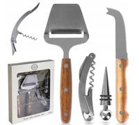 Accessoires pour vin et fromage 4 pièces.