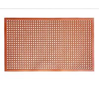 Neuf étoiles 54521 Graisse de qualité commerciale en caoutchouc résistant aux Tapis de sol, 3-Feet par rouleau, Rouge