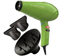 NEUF GAMA Sèche-cheveux Pluma 5500 Endurance Ion 2400W Diffuseur Vert Pro