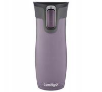 Contigo West Loop Autoseal Thermobecher unisexe en acier inoxydable sans BPA avec système de nettoyage facile à nettoyer, 5 h de chaleur Prune foncé 470 ml, Dark Blum