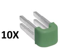 NEUF : HAGER 384920 / 10 cavaliers pont bornier sans vis terre HAGER KN99E